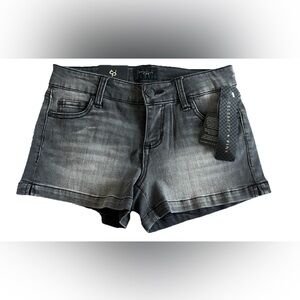 NWT CELEBRITY PINK Hendrix Gray Faded Denim Jean Shorts Size 3/26 Waist: 29”